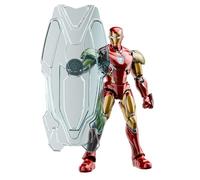 BLOKEES Kits de modelo Champion Class Marvel Infinity Saga Iron Man Mark LXXXV EX, kit de modelo articulado de 167 piezas con acabado metálico, piezas de efectos, base de exhibición, montaje sin