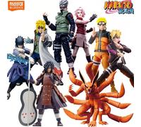 Blokees Naruto Uzumaki Kurama Kakashi Hatake Sakura Haruno Sasuke Uchiha Minato Namikaze Figuras de Acción, Juguetes Coleccionables, Regalo Boruto