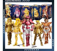 Blokees Saint Seiya Cygnus Hyoga EX Figura de Acción de Clase Campeona, Modelo Coleccionable del 40.º Aniversario para Fanáticos Adultos Phoenix Shine
