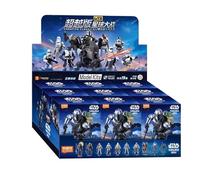 Blokees Star Wars Champion Class Lite Mandalorian Figura de Acción, Kit de Modelo, Esqueleto Posable, Caja Aleatoria Individual, Coleccionable para Exhibición Random 1pc
