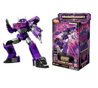 BLOKEES - Transformers Shockwave 18 - Kit de Modelo para niños a Partir de 12 años, Robot de 12,5 cm con función de luz, 20 Elementos móviles, Sistema de fijación sin Pegamento, Accesorios y Soporte