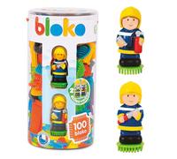 BLOKO Tubo de 100 2 Figuras 3D Bomberos - Desde 12 Meses - Fabricado en Europa - Juguete de construcción 1 Edad - 503667