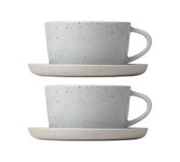 blomus 2 Tazas de café y platillo Sablo Cloud