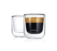 blomus 2 Vasos de espresso Nero isolerande transparente
