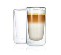 blomus 2 Vasos de latte macchiato Nero isolerande transparente