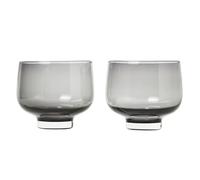 blomus 2 Vasos Flow 22 cl Smoke