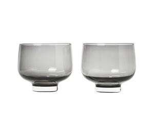 blomus 2 Vasos Flow 22 cl Smoke