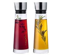 Blomus 63509 - Juego de aceitera y vinagrera | Acero inoxidable y vidrio | Juego de dispensador de aceite y vinagre | Verter sin goteo | Juego de 2