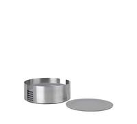 Blomus 64063 - Juego de 6 posavasos, 64063, acero inoxidable 18/8, transparente, tamaño único