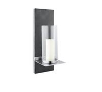 Blomus 65422 pared Candelabro Finca, 38 x 13 x 15 cm | Portavelas de pared Polystone, para interior y exterior, incluye kit de montaje, vela no incluida