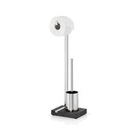 Blomus 68688 Menoto - Dispensador Doble de Papel higiénico con escobilla