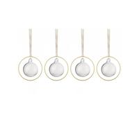 blomus Bolas de Navidad KITAI 8.5 cm 4 unidades Clear