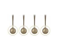 blomus Bolas de Navidad KITAI 8.5 cm 4 unidades Coffee