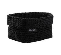 blomus Cesta textil Tela M 10x15 cm negro