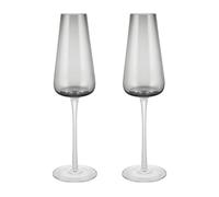 blomus Copa de champán Belo 20 cl 2 unidades Smoke