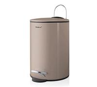 blomus Cubo de Basura con Pedal, Gris Topo, 3 l