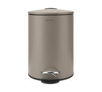 blomus Treteimer-68890 Cubo de Basura con Pedal, Metal, marrón Topo, 3 L