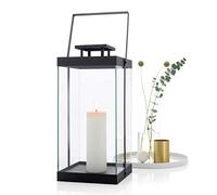 blomus -FINCA 63688 - Farol L de Metal con Recubrimiento en Polvo, diseño Exclusivo, Accesorio Moderno para el hogar, Ambiente Acogedor, Uso en Interiores (Alto x Ancho x Profundidad): 46 x 20,5 x 21