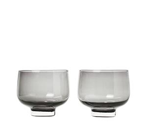 Blomus Flow - Vaso de cristal ahumado (220 ml)