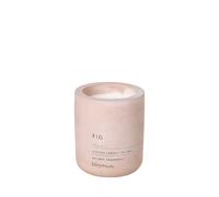 blomus -FRAGA - Vela perfumada S de cera de soja, Rose Dust, aroma de alta calidad, aspecto de hormigón, aroma FIG, 24 horas de combustión, especialmente bajo hollín (alto x ancho x profundidad: 8 x