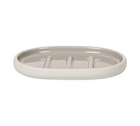Blomus Jabonera -Sono- Moonbeam, jabonera, Bandeja de baño, Plato de jabón, cerámica, 13 x 10 cm