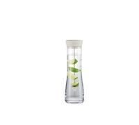 blomus jarra de agua -DRIWA- de vidrio, 1 litro, jarra de vidrio con tapa vertedor y brocheta de fruta (Moonbeam)