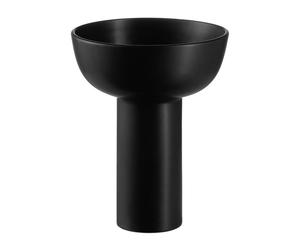 blomus Jarrón para jacintos MIYABI Ø17 cm negro