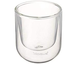 Blomus - Juego de 2 Vasos de Latte Macchiato Nero (65 mm)