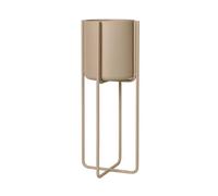 blomus Kena Maceta con base S h55 cm Ø22 cm Nomad (beige)