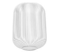 Blomus Linterna -LITO- | Blanco | Talla L | 33L x 33A x 45H cm| Portavelas Blanco | Farol de Acero Inoxidable | Lámpara Decorativa | Farol Grande para Interior