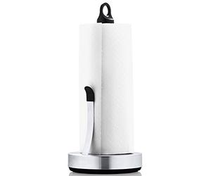 blomus -Loop- Portarrollos de Cocina de Acero Inoxidable Mate, Soporte para Rollos de Papel Estable, Peso para manejo con una Sola Mano, Accesorio de Cocina Exclusivo (Alto x Ancho x Profundidad): 34