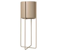 blomus Maceta con base Kena M h80.5 cm Ø29 cm Nomad (beige)