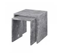 blomus Mesa auxiliar Varu 2 piezas Tundra gray