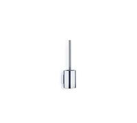 Blomus NEXIO Escobilla de WC de Pared, Cepillado Mate, Abierto, Plástico Acero Inoxidable, Plata, H 35 cm, L 11 cm, Ø 9 cm