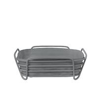 Blomus Panera 64073, de algodón, talla única | Acero con recubrimiento en polvo, 100% algodón. Para pan y panecillos. Dimensiones: 26 x 26 x 9,5 cm