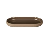 blomus Plato de cerámica Sono 10x19 cm Beige