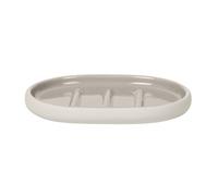 Blomus Jabonera -Sono- Moonbeam, jabonera, Bandeja de baño, Plato de jabón, cerámica, 13 x 10 cm