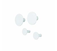 Blomus Wandhaken-65798 Juego de Ganchos de Pared, Polystone, Lily White, 4,5 cm, 4 Unidades