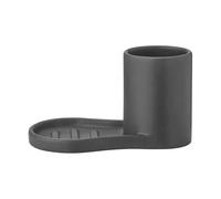blomus Portacepillos y jabonera Piro Negro