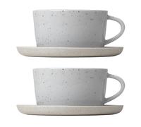 blomus Set de 2 taza de té y platillo Sablo 25 cl Cloud