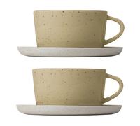 blomus Set de 2 taza de té y platillo Sablo 25 cl Savannah