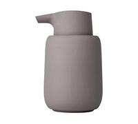 Blomus Sono Dispensador de jabón, Cerámica Plástico Silicona, Satélite, H 14 cm, T 9,5 cm, Ø 8,5, V 0,25 l