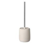 blomus -SONO - Escobilla de inodoro de cerámica / plástico, Moonbeam, juego de inodoro, suave, higiénico, escobilla de inodoro independiente y soporte, accesorio de baño (alto / ancho/profundidad): 39 x 11 x 11 cm, Moonbeam 69055)