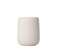 blomus -Sono- Vaso para cepillos de Dientes de cerámica, Moonbeam, Soporte para Cepillo de Dientes con Espacio para Cepillo de Dientes y Pasta de Dientes, Tacto Suave, Exclusivo Accesorio de baño