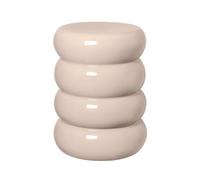 Blomus - Toru Ceramic Taburete Round Lily Blanco