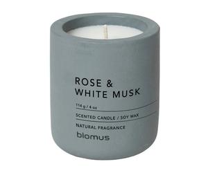 blomus Vela perfumada Fraga 24 horas Rose & White Musk-Flintstone
