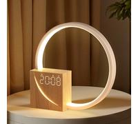 blonbar Despertador de Luz Natural de Cabecera 10W con Carga USB, Luz Nocturna Táctil de 3 Niveles de Brillo, Ayuda para el descanso de adultos y bebés