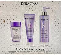 Kérastase Blond Trio XMas Set - Set de regalo para cabello rubio natural y decolorado Set de cuidado capilar 1 piezas