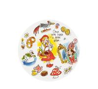 Blond Amsterdam Assiette 18cm Efteling Le Petit Chaperon Rouge - assiette en céramique illustrée, parfaite pour petit-déjeuner, dessert ou collections de contes enchantés