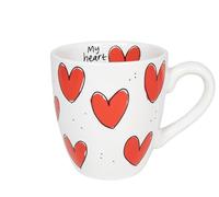 Blond Amsterdam Taza mini LOVE YOU MY LOVE de 0,2L - Diseño con corazones rojos - Ideal para San Valentín - - Regalo romántico para él o ella